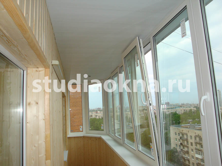 отделка потолка пластиковыми панелями на балконе спб