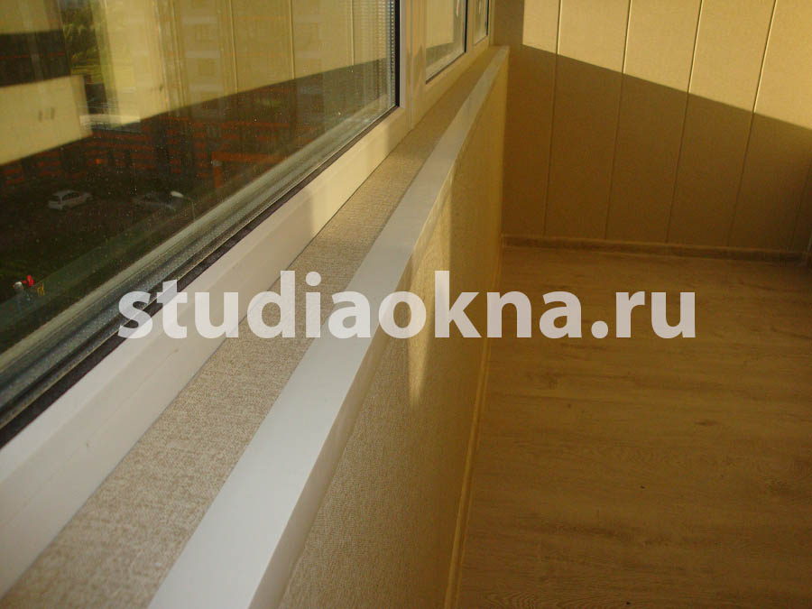 отделка балкона пластиковыми панелями